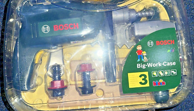 Theo Klein 8007 Bosch Werkzeugset auf Karte - Bohrmaschine mit Licht und Sound - SIEHE BILDER