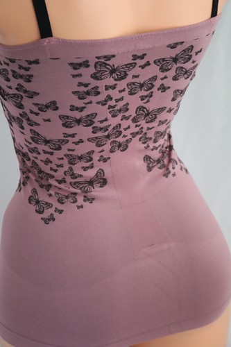 ♥Schlankstütz Mieder-R-Top Gr. M 38/40 Mauve *Butterfly Schimmer* SK3♥ - Picture 7 of 7