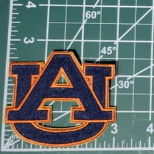 Auburn Tigers 3"  Die Cut Iron On Embroidered Patch ~FREE Tracking!!