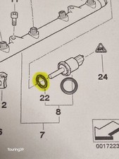 Original BMW Bosch Dichtscheibe Drücksensor Einspritzanlage 5er E39 M57 Touring
