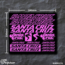 Santa Cruz Sticker Rosa | Set Adesivi Bici eBike BMX MTB Telaio