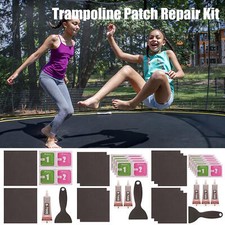 Trampoline Patch Repair Kit 4 x 4 inch Square Glue On Patches Waterproof Patch