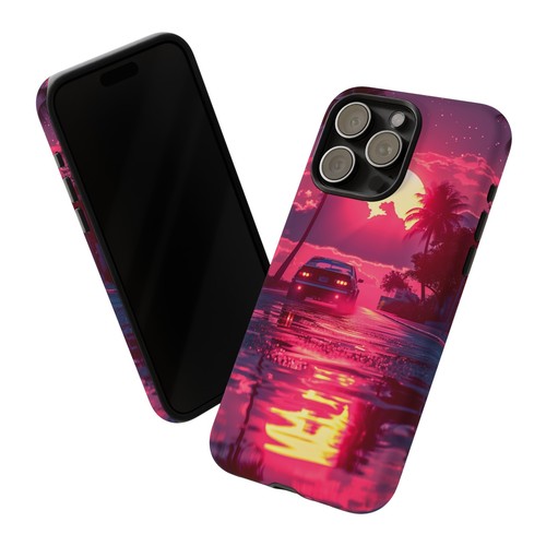 Neon Beach Sunset Drive Horizon Phone Case for iPhone, Samsung Galaxy, Pixel - 第 6/141 張圖片
