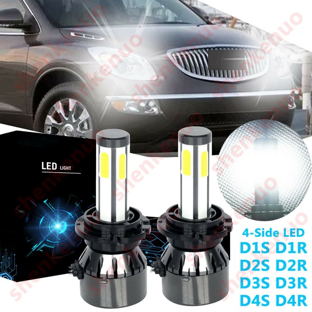 4Side D1S D1R LED Headlight Bulb High Low Beam G7 For Buick ENCLAVE