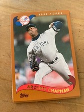 3x AROLDIS CHAPMAN 2020 Topps Baseball BASE LOT (2002 style) #257