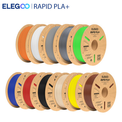 1-10kg ELEGOO RAPID PLA+ Filament Schwarz 1.75mm Filament für 3D Drucker