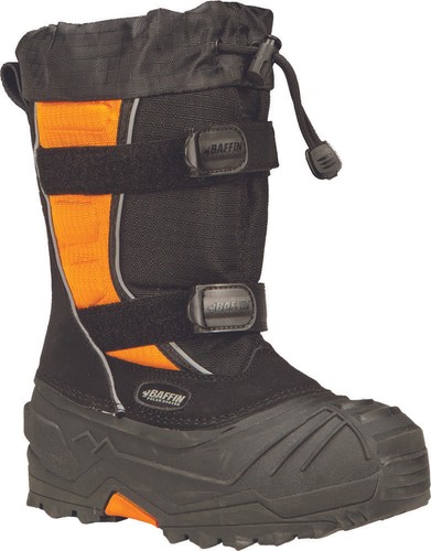 Baffin Youth Eiger Boots - Black/Orange - Size 13