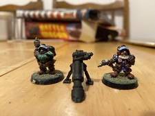 WARHAMMER40K  ROGUE TRADER SQUAT  MOLE MORTAR AND TWO SQUATS  (not Original Crew