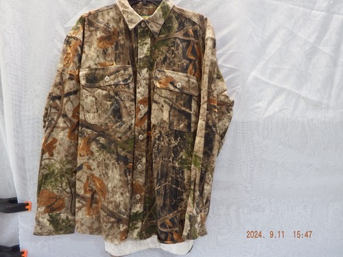 Cabela's Tree & Leaf Camouflage "Cabela Zone" Long Sleeve Shirt-Size L-A0242