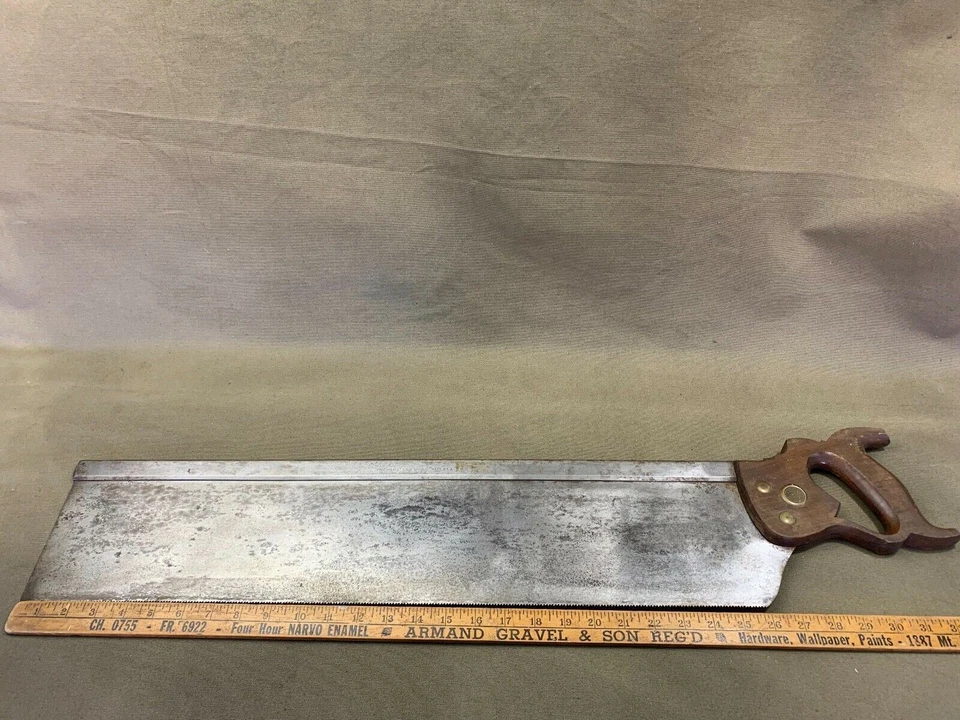 SYMONDS MITRE SAW MADE FOR MILLERS FALLS  26" X 6" - Image 2 of 4