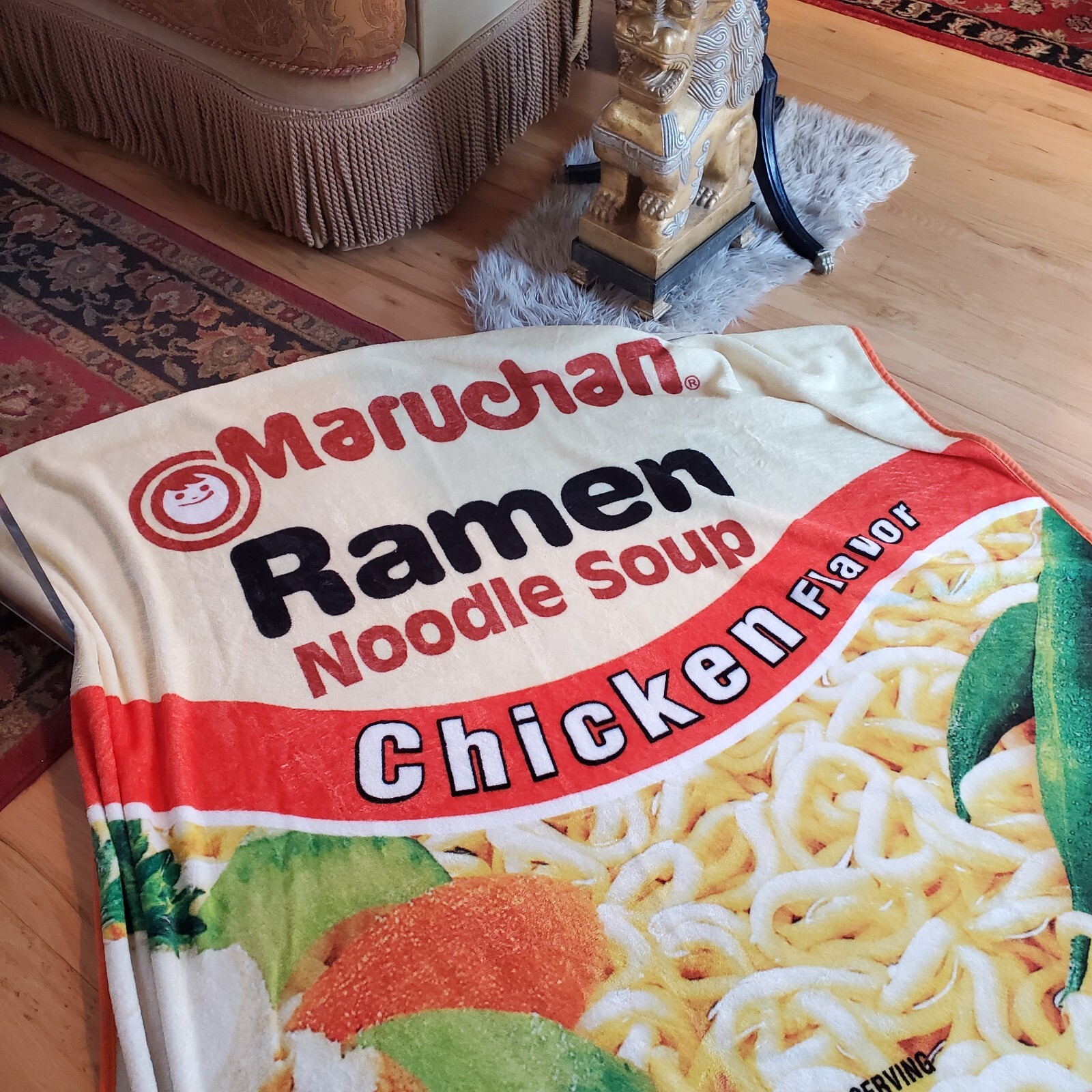 RAMEN NOODLE Gift Set - Backpack Blanket Candle Notepad Cookbook Fun & Useful