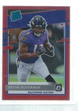 DEVIN DUVERNAY 2020 DONRUSS OPTIC PREVIEW RATED ROOKIE RED HOLO RC #D 79/99