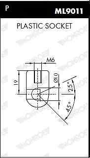 Molla a gas cofano ML5737 MONROE per AUDI A6 C6 Avant A6 C6 A6 Allroad C6