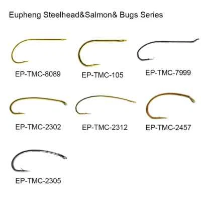 Eupheng100pc Steelhead Salmon Stone Bug Egg Fishing Hook Caddy Hopper Streamer