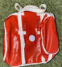 Vintage Orangish/Red Bag Tote For Dolls - Doll Clothing