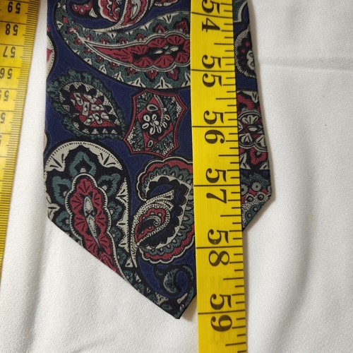 J.T. Beckett Multicolor Paisley Mens 100% Silk Tie Size 59x3.75 Inches - Picture 6 of 7