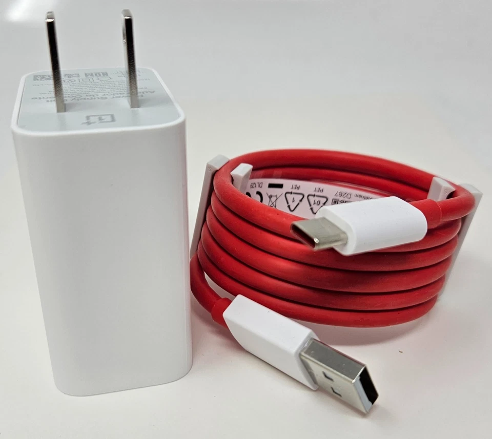 OnePlus Warp Fast Charging Power Adapter 18W, USB-C Cable for OnePlus 7 Pro 7T - Image 3 of 4