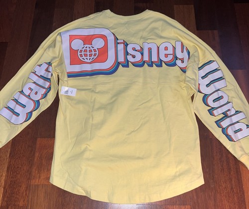 Disney Parks Walt Disney World Retro Yellow Spirit Jersey Medium NWT