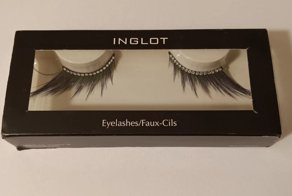INGLOT Cosmetics Decorated Long Angled Black Strip Eyelashes Reusable 28S - Изображение 2 из 2