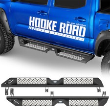 Pair Steel Side Steps Nerf Bars Running Board Fit 05-23 Toyota Tacoma Double Cab