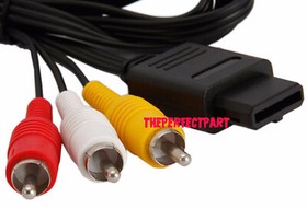 AC Adapter Power Supply & AV Cable Cord For Nintendo GameCube GC Charger Video