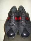 100% AUTHENTIC NEW MEN GUCCI NEW WEB CANVAS/LEATHER SNEAKERS UK 9.5/US 10 — photo 2