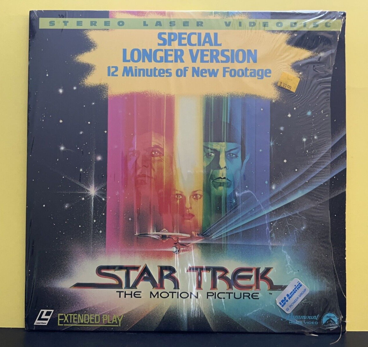 Laserdisc LOT of 4: Star Trek, Star Trek 4, Star Trek 5, Star Trek