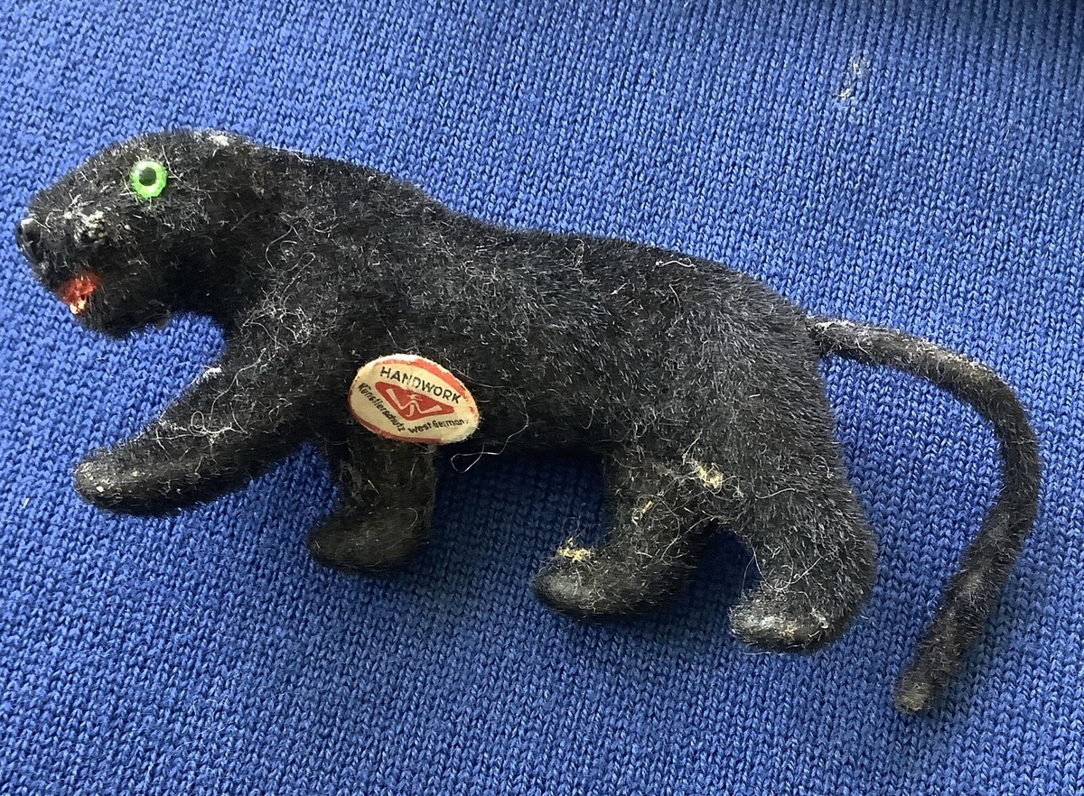 black Panther Wagner Kunstlerschutz ? Animal Vintage West Germany