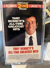 1972 TONY BENNETT All Time Greatest Hits Cassette Columbia 31494 2records On 1