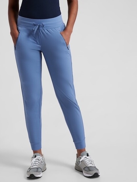 Athleta Trekkie North Jogger Femme 18, Bleu Violet, Léger Ripstop, Très Bon état