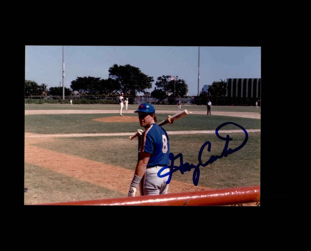 盖瑞* 卡特纽约大都会队棒球MLB 原始亲笔签名照片| eBay