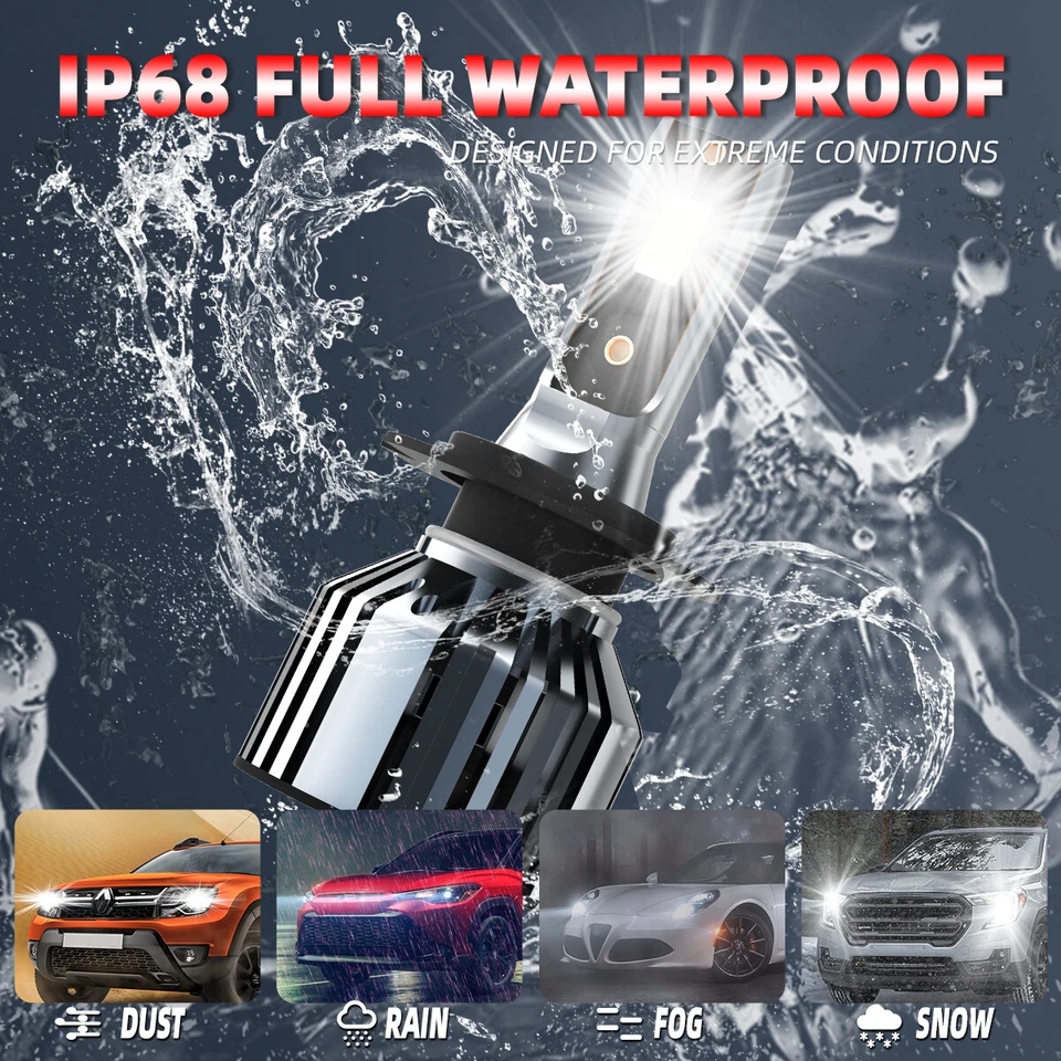 Combo de faros LED H7 H7 H7 haz alto bajo para Mercedes-Benz GL350 2010-2016 Foto 4 de 4