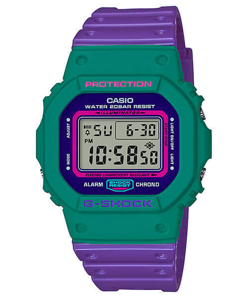 Casio G-Shock DW-5600TB-6 Joker Color Purple/Green come with Casio G-Shock DW-5600TB-6 Joker Color Purple/Green come with