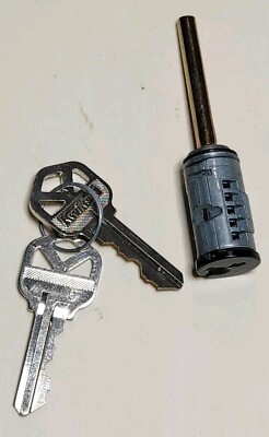 Kwikset Smartkey Deadbolt Cylinder Replacement Part with 2 KEYS - Black/Bronze