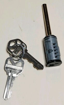 Kwikset Smartkey Deadbolt Cylinder Replacement Part with 2 KEYS - Black