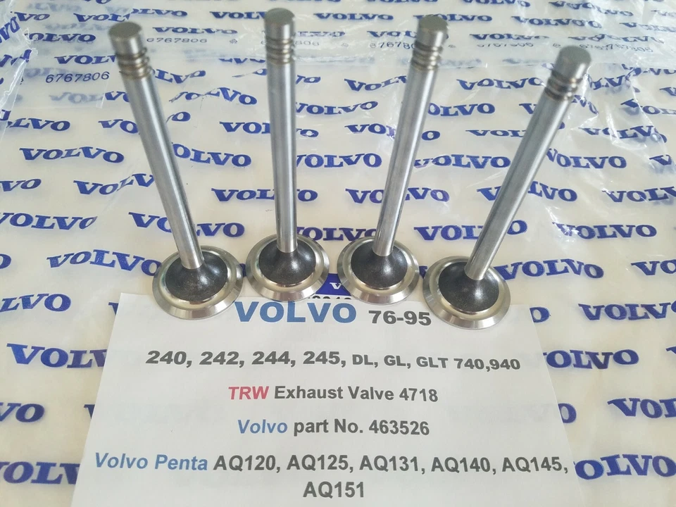 沃尔沃 B21、B23、B230 排气阀套件 (4) 240、242、244、245、740、940 和沃尔沃 Penta — 第 3/4 张图片