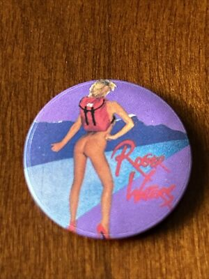 #ad Vtg 1984 Roger Waters The Pros and Cons of Hitchhiking Pink Floyd Rare Pinback $299.00