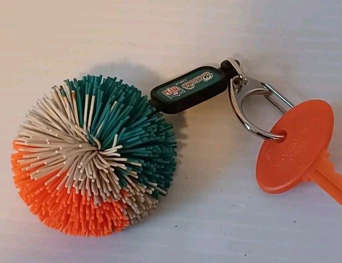 Vintage NFL Koosh Key Chain Fob Miami Dolphins Key Ring EUC - Picture 4 of 6