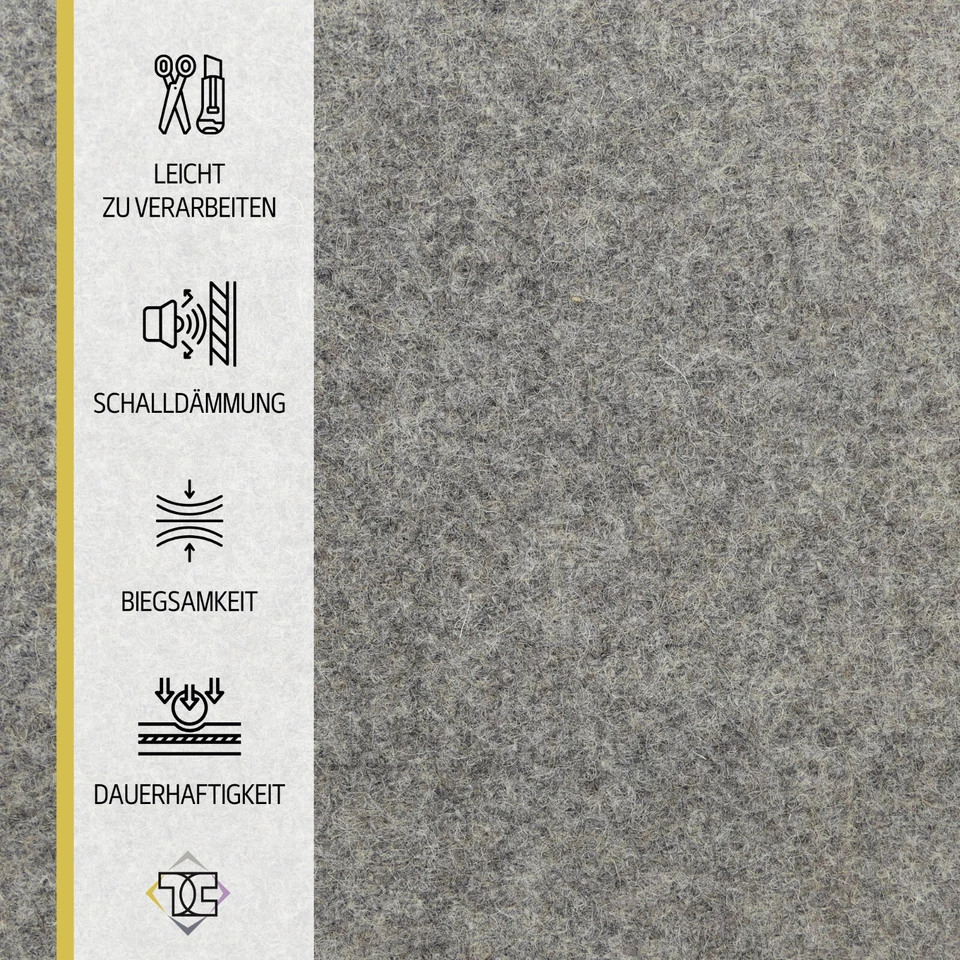 Filzstoff 3 mm Nadelfilz Superflex Bespannstoff aus Filz Meterware Bastefilz - Bild 2 von 4