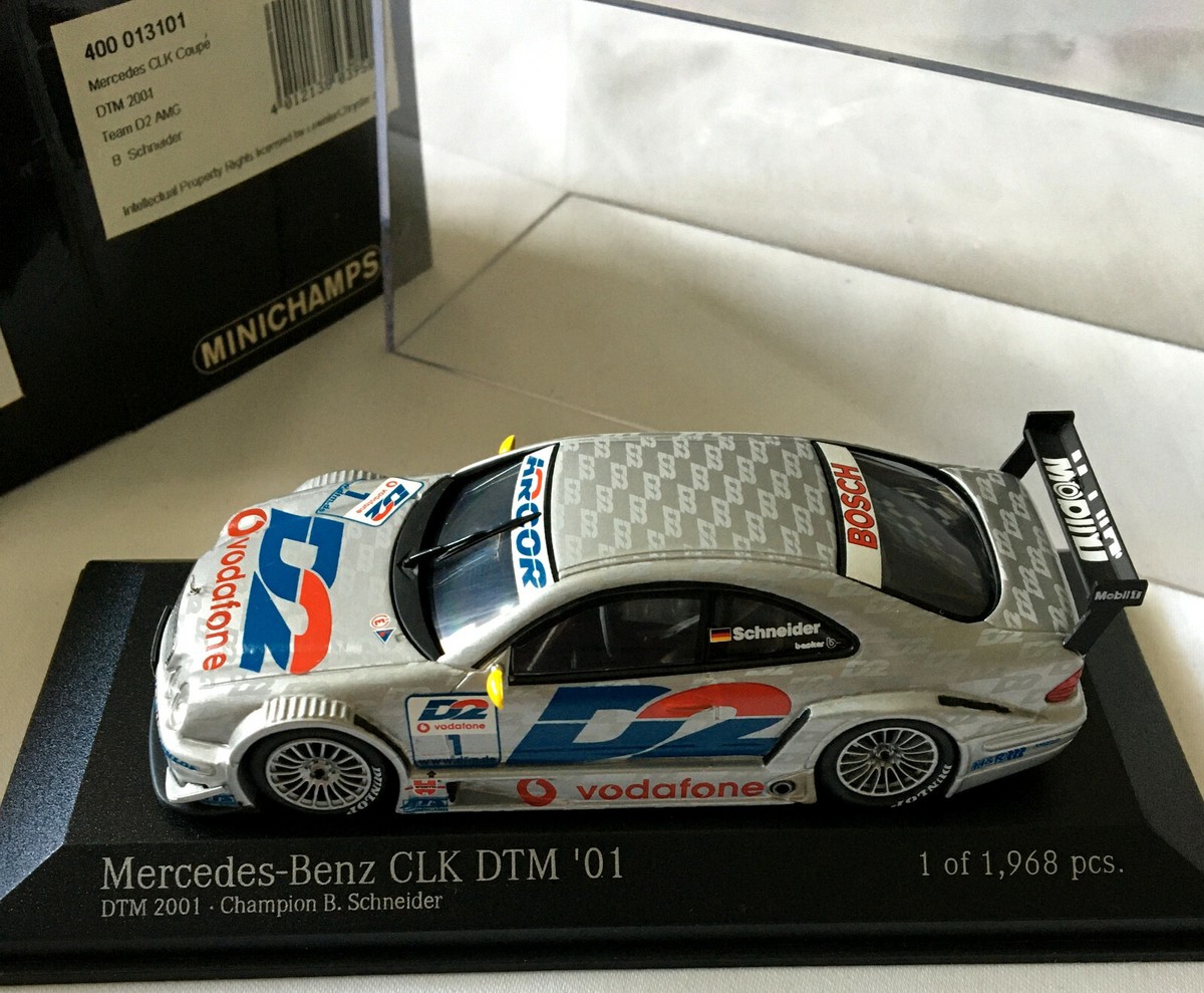 MERCEDES CLK COUPE DTM 2001 TEAM D2 AMG B.SCHNEIDER MINICHAMPS