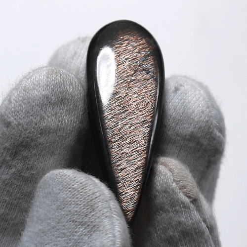 Piedra solar de celosía de fuego arco iris natural de 36,9 quilates 43 mm x 15 mm piedra preciosa cabujón de pera - Imagen 10 de 11