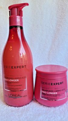 LOREAL Serie Expert Pro Longer Shampoo + MASK 16.9 OZ AND 8.4 OZ