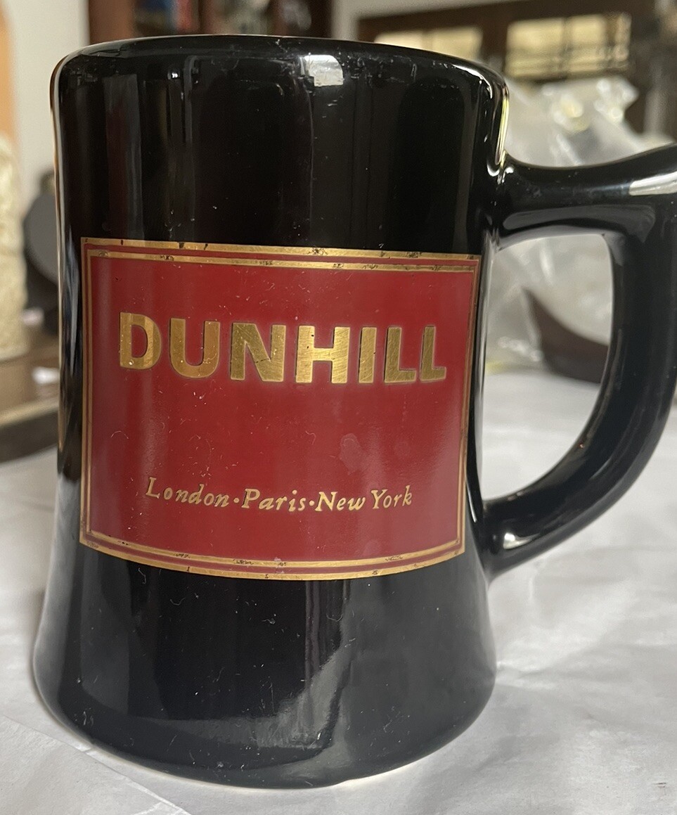 New Old Stock Dunhill Coffee Ceramic Mug London Paris New Yorker