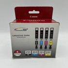 Canon Oryginalne wkłady atramentowe CLI-251 4-pak czarne cyjan purpurowe żółte OEM uszczelnione
