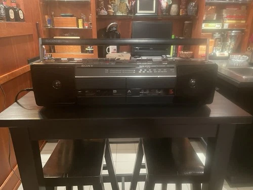 Vintage Sony Sound Rider Dual Cassette Boombox CFS-W301 in Perfect Working Order