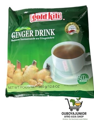 Großpackung 20 X 18g GOLD KILI Instant Ingwer Tee 360g Drink Getränk Ginger Tea