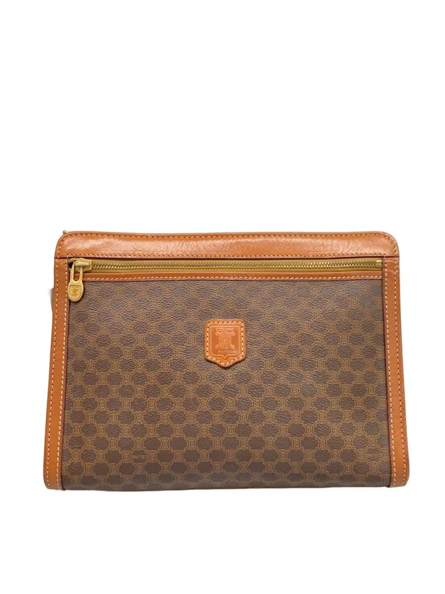 CELINE Second Bag PVC BRW All-over Pattern