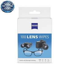 ZEISS Gentle and Thorough Cleaning Eyeglass Lens Cleaner Wipes, 100 Count US