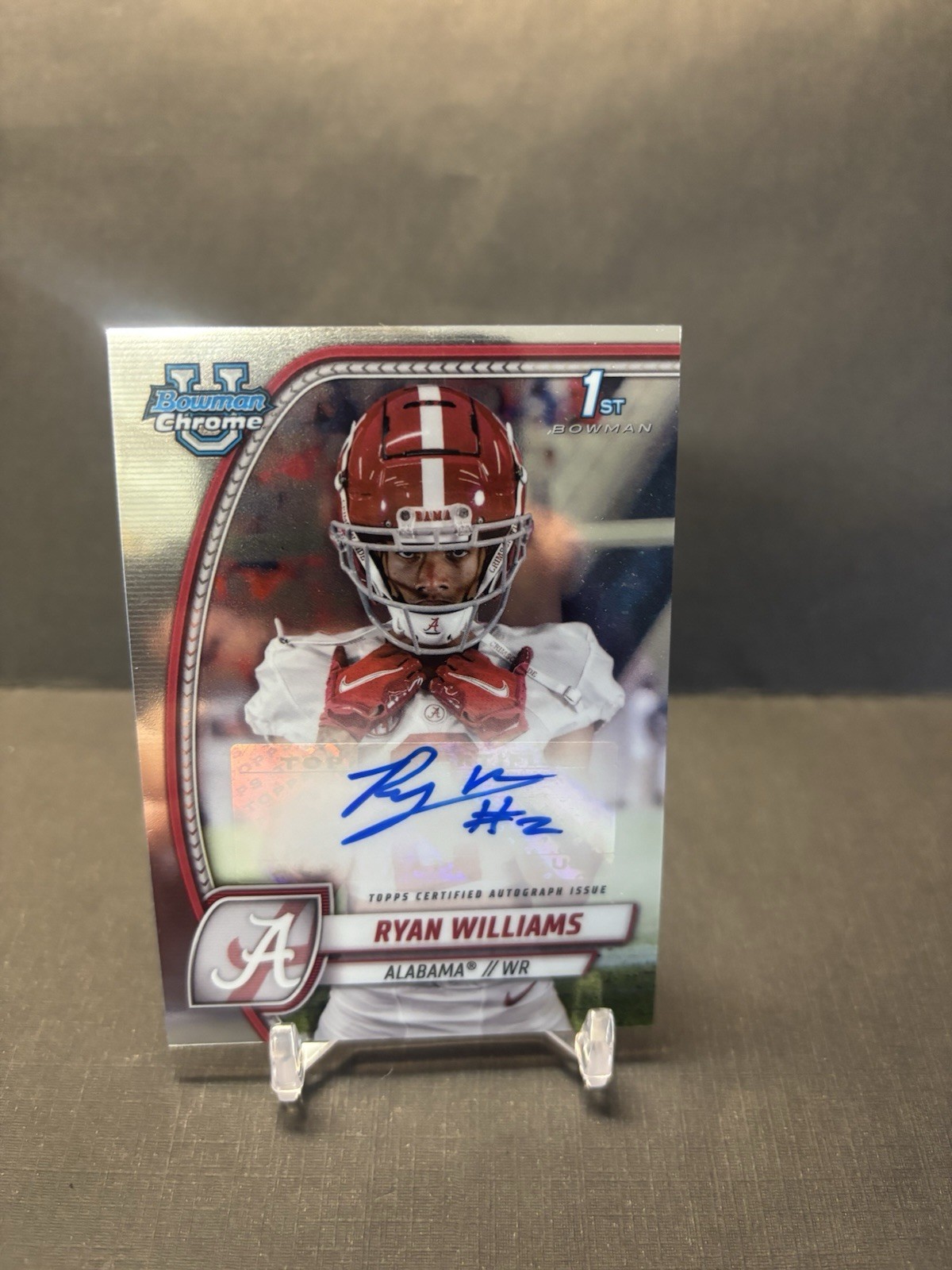 2024 Bowman U Chrome - Prospect Auto Ryan Williams - Alabama #PA-RWI