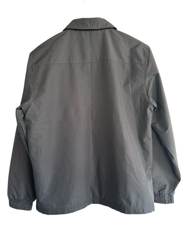 Reebok Light Fleece Lined Snap Gray Jacket Boys Large 14/16 Big Sleeve Logo - Picture 7 of 10